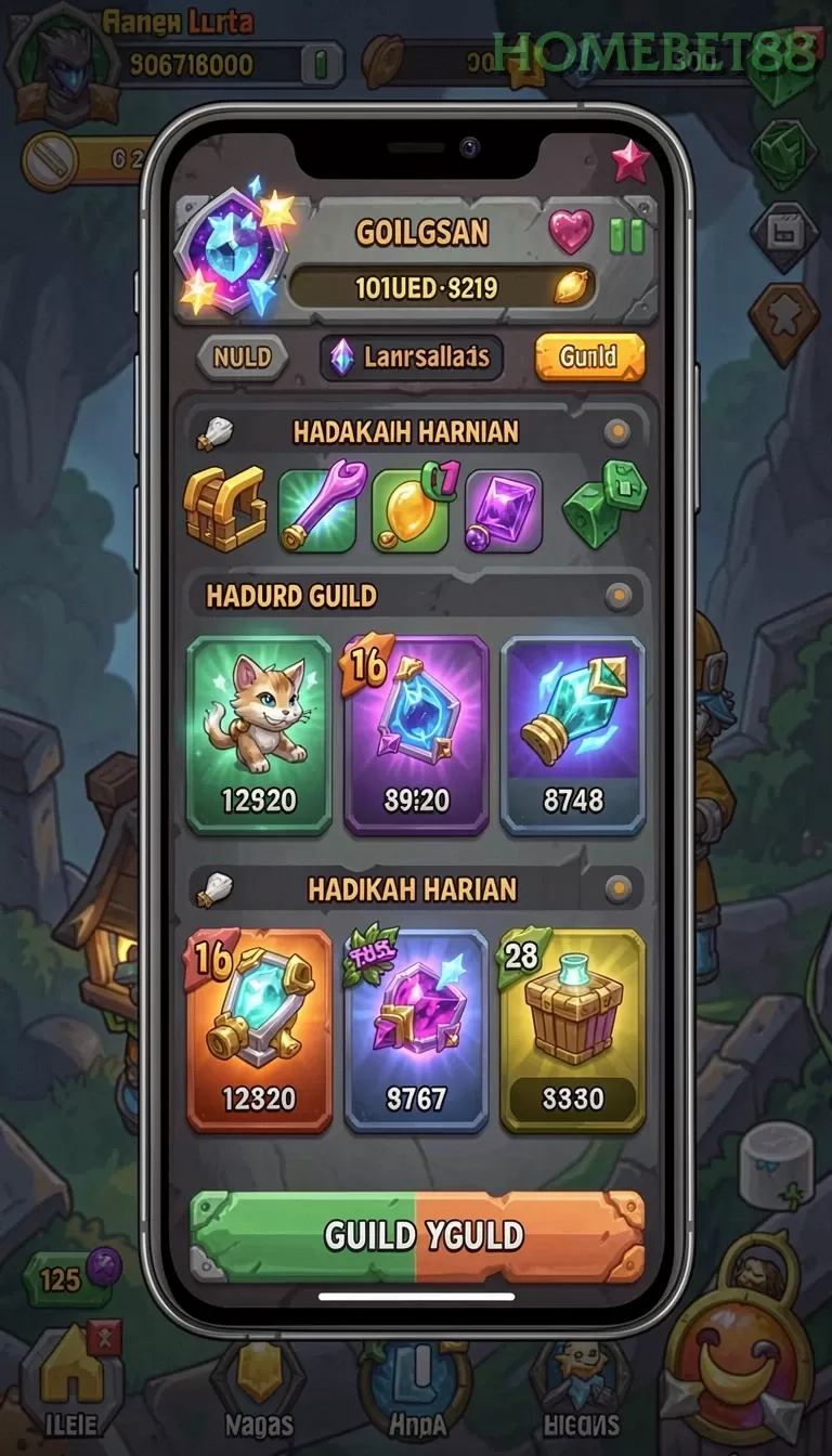 Cuplikan layar RAJAJP188 — menu navigasi