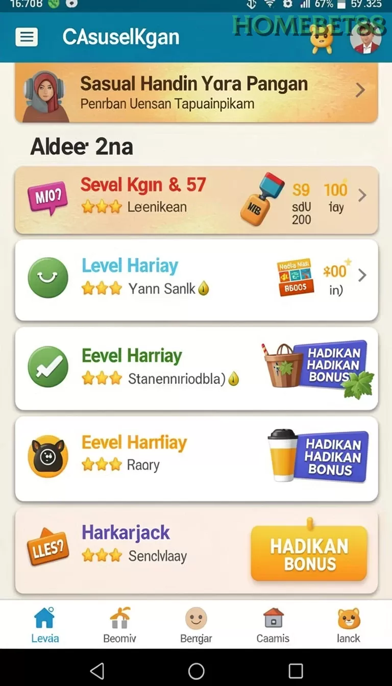 Cuplikan layar LANGITHOKI — aktivitas